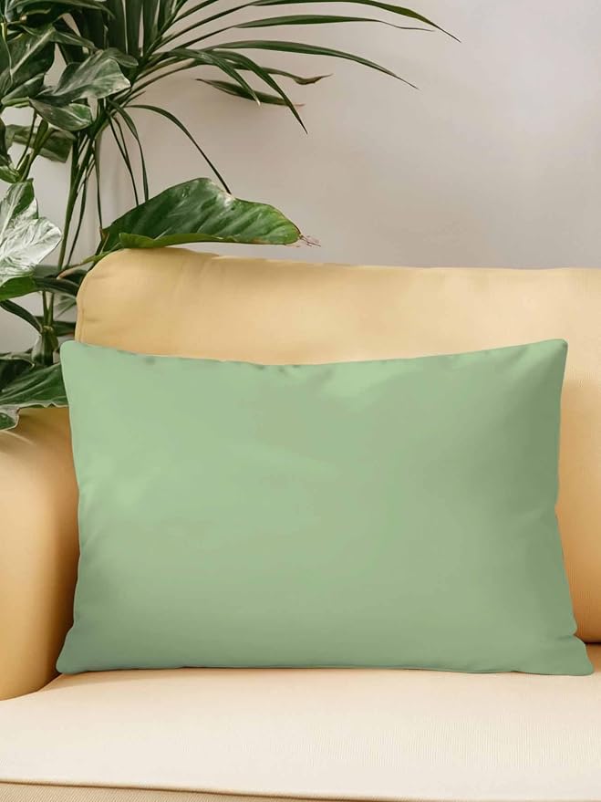 Outdoor Waterproof Throw Pillows Light Green Watercolor Patio Pillows,Decorative Pillow Covers with Insert,Pillow Cushion Case for Garden Couch Sofa Solid Color