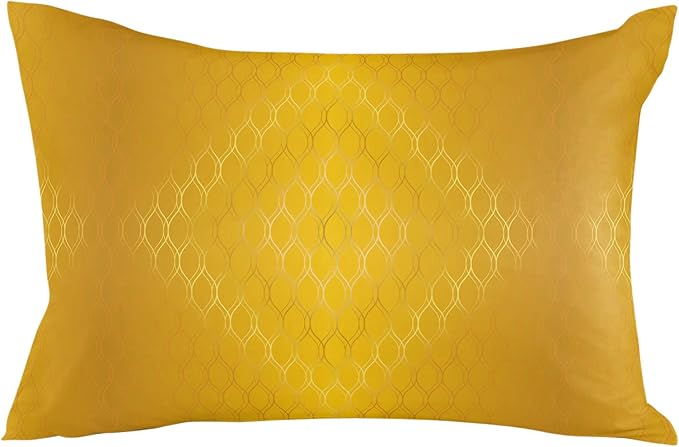 Prime Leader Outdoor Waterproof Pillow Covers Set of 2, Retro Gold Gradient Geometric Abstract Art Patio Throw Pillow Covers, Decorative Cushion Case for Couch Sofa Furniture Garden, 20x12 Inch