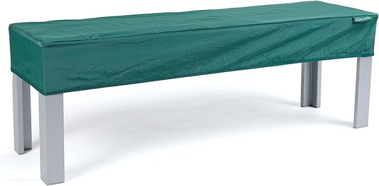 Covermates Classic Rectangular Table Top Cover – All-Weather Outdoor Table Protection, Water-Resistant Vinyl, Elastic Hem, Mesh Vents, Patio Furniture Cover, Rectangular 72W x 42D x 6H, Green