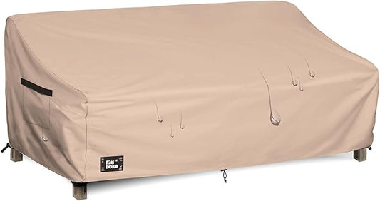 3-Seater Outdoor Couch Cover,93Wx40Dx35H Inches Patio Furniture Covers, Heavy Duty Cover for Outdoor Furniture Covers Waterproof, Light Brown