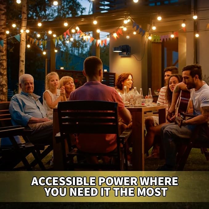 Porch Lights with GFCI Outlet, Dusk to Dawn Outdoor Wall Light with Outlet, LED Aluminum Exterior Light Fixture Waterproof, Outside Lights for House, Front, Door, Patio, Garage