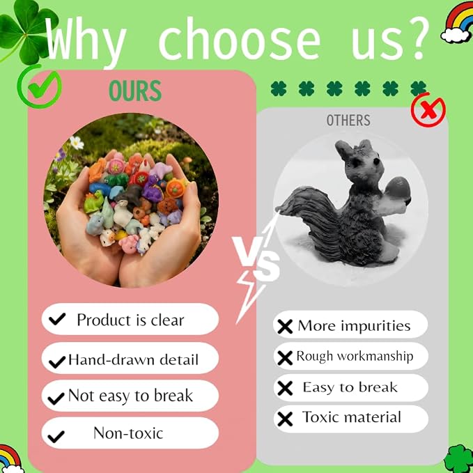 130pcs Mini Tiny Resin Animals for Fairy Garden Decor, Miniature Landscape, Dollhouse Accessories, Crafts Projects, Easter Scatter, DIY Terrarium(130 Styles)