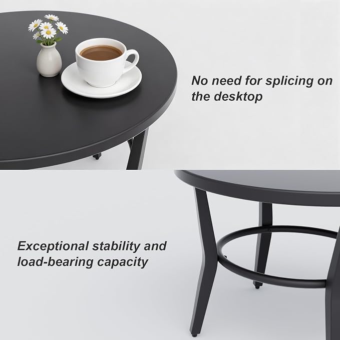 Kurapika Aluminum Patio Furniture Set 5-Seat Modern Metal Outdoor Conversation Sets w/5.1 Inch Cushion Patio Sectional Sofa with 2 Round Coffee Tables, Grey