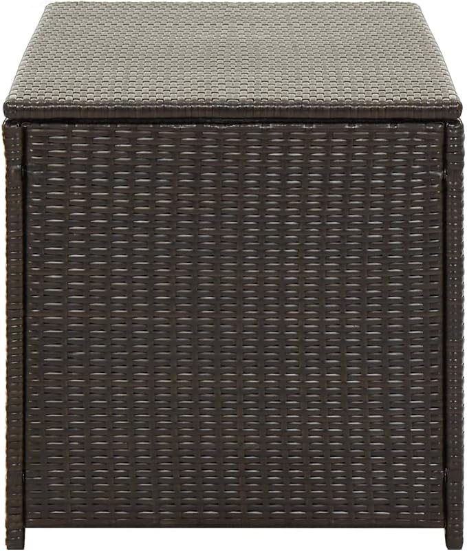 Deck Box Large Outdoor Storage for Patio Furniture,Garden Tools, Pool Supplies,Weatherproof and UV Resistant,Outdoor Backyard Patio Storage Deck Box Container,39.3"x19.6"x19.6" Brown -AA