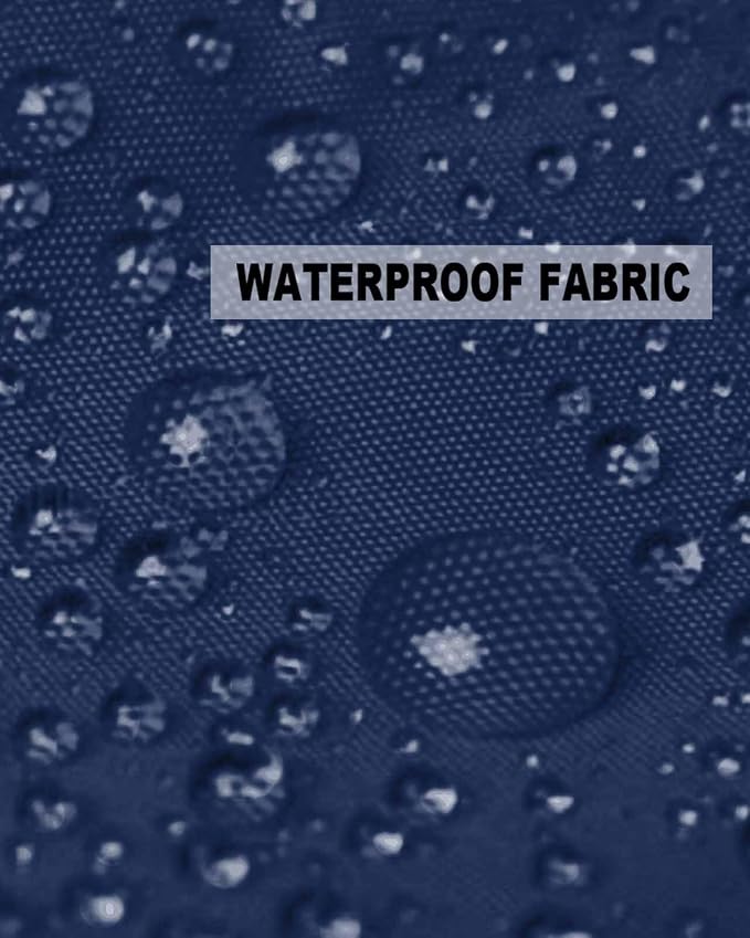 Outdoor Waterproof Throw Pillow Covers Set of 2 Navy Blue Lumbar Pillowcases 20x12 Inches Solid Color Patio Decorative Pillows Cushion Case Patio Pillows for Couch Bed Chair Garden
