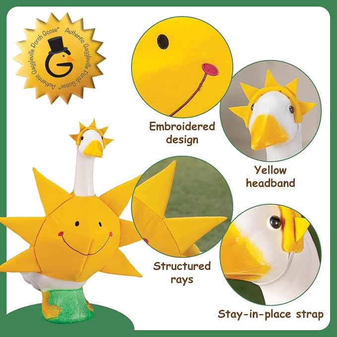 Gaggleville Sun Goose Outfit, Fits Large 23" H Statue, by Fox Valley | Traders