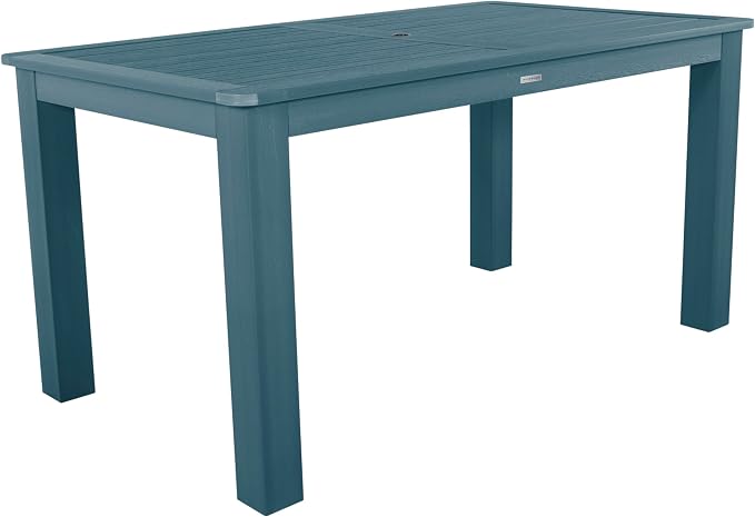 Highwood AD-ST7LH2CO4BA-NBE Lehigh 7pc Rectangular Counter Height Dining Set 72" x 42", Nantucket Blue