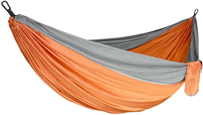 Camping Hammock, Portable Hammock for Outdoor Travel, Double Hammock with Tree Straps, Lightweight Hammock for Backyard Patio Beach Hiking Camping Gear