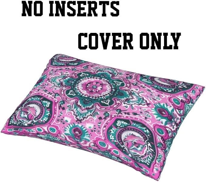 Outdoor Pillows Waterproof Set of 2 Outdoor Pillow Covers 16x24 Inch, Mandala Throw Pillows Ethnic Pillow Covers, Summer Garden Decorative Pillows Outdoor Pillows for Patio Furniture Home Decor -hs75
