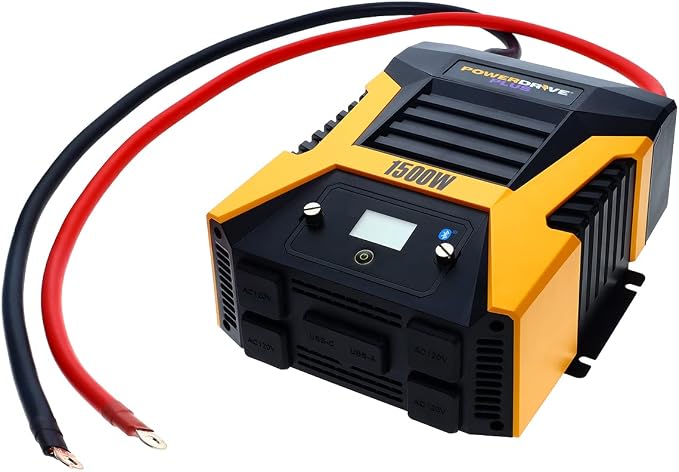 PowerDrive Plus PWD1500P 1500 Watt Power Inverter with Bluetooth(R) Wireless Technology and Remote Control