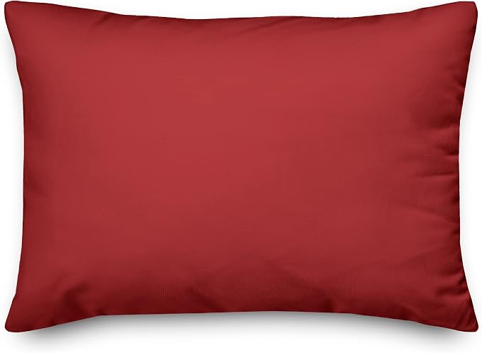 I Love You to The Lake and Back Indoor/Outdoor Pillow | Decorative Pillows for Living Room Couch Bed Sofa Patio, Fluffy Soft Cushion | Water Resistant Red, 14x20