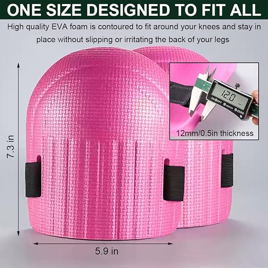 SUJAYU Soft Gardening Knee Pads for Women, EVA Foam Knee Pads for Men Construction, Work Knee Pad for Men Women, Rodilleras Para Roofing Rodilleras Para Trabajo (Black)