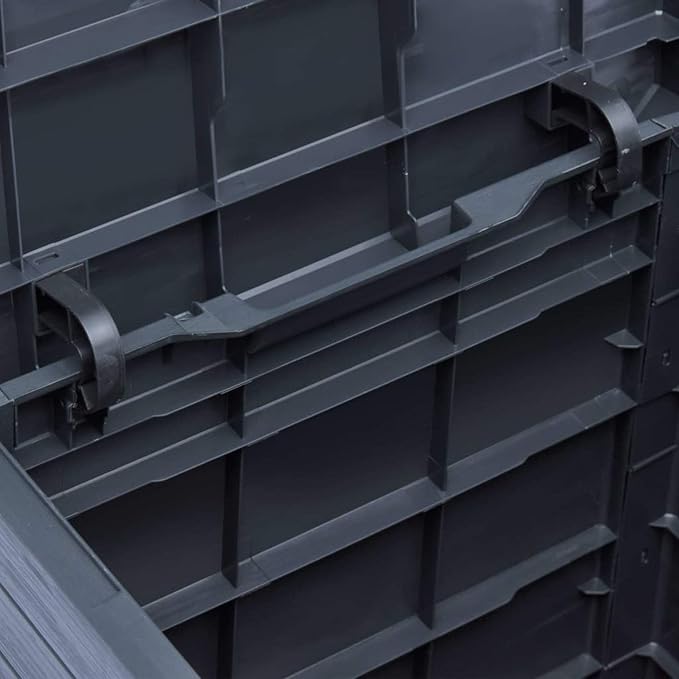 Festnight Garden Storage Box Lockable Garden Container Cabinet Toolbox for Patio Outdoor Furniture 23.8 gal Anthracite
