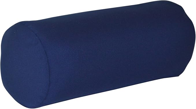 Furniture Barn USA 7" x 18" Bolster Pillow, Navy Blue