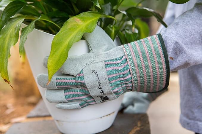 G & F Products JustForKids Kids Garden & Work Gloves for Boys & Girls, Durable Gloves for Gardening, Yard Work & DIY