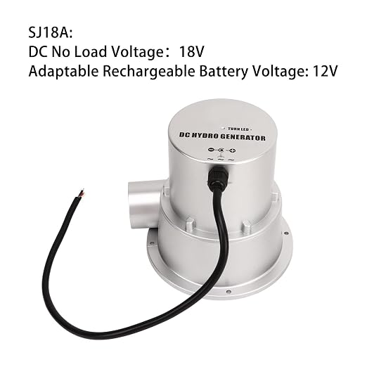 Water Hydroelectric Generator, Remote Control Available 2A DC Load Current Easy Installation Mini Hydroelectric Generator Safe for Backyard (SJ18A)