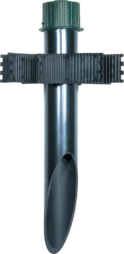Nuvo Lighting SF76/644 2-Inch by 18-Inch PVC Mounting Post Die Cast Aluminum Cap Durable Outdoor Landscape Pathway Lighting, Antique Verdi, 2 inch PVC
