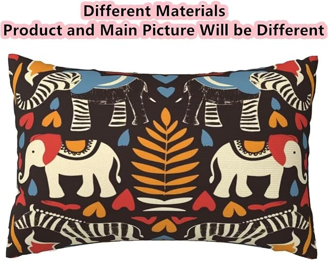 Outdoor Pillows Waterproof Set of 2 Outdoor Pillow Covers 16x24 Inch, Ethnic Throw Pillows African Pillow Covers, Garden Decorative Pillows Outdoor Pillows for Patio Furniture Car Home Decor -hs220
