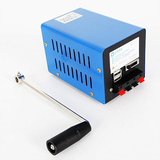 Portable Hand Crank USB Charger - Emergency Generator for Travel, Camping, Hiking & Survival