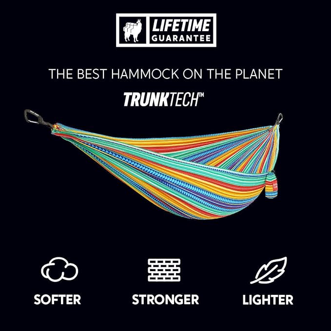 Grand Trunk TrunkTech Double Hammock, 11 ft, 500 lb, Lightweight, Bluu Nile