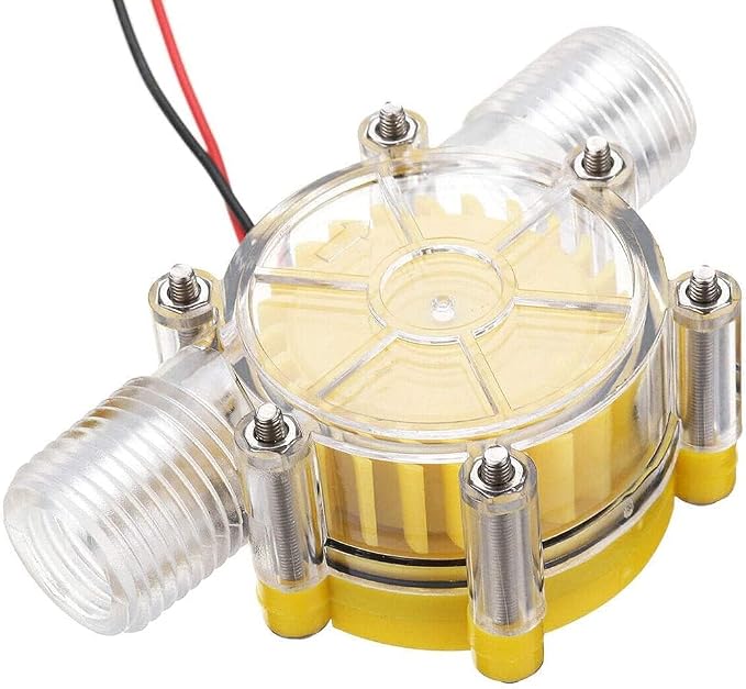 Water Flow Turbine Generator - Hydroelectric Micro Hydro 1/2 Inch Portable Water Charger (5V)
