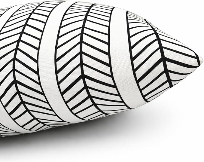 2 Pack Outdoor Throw Pillows, 18x18 Decorative Pillows with Insert, Waterproof Patio Cushions for Garden, Porch, Poolside, Soft Outdoor Pillows Decorative Pillow Covers for Indoor Outdoor