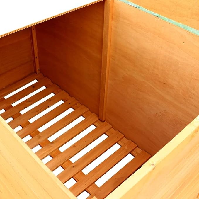 【Fast Shipping】 Outdoor Deck Box Storage, Pool Toys, Gardening Tools, Furniture Patio Storage Box 49.6"x28.3"x28.3" Wood