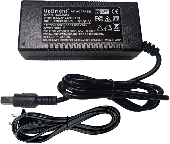 UpBright 15V AC/DC Adapter Compatible with Tacklife P50 P-50 500Wh Portable Power Station 11.1V 45Ah Lithium Battery Solar Ready Generator Outdoor Energy 14-40V 10A Max 15VDC Supply Cord Cable Charger