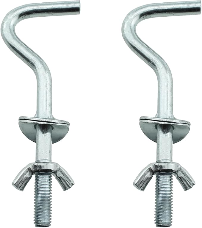 TAODAN 2PCS Heavy Duty Replacement Hook Hammock Accessory Metal Hook Galvanised Iron Hammock Hook Suitable for Indoor and Outdoor Hammocks