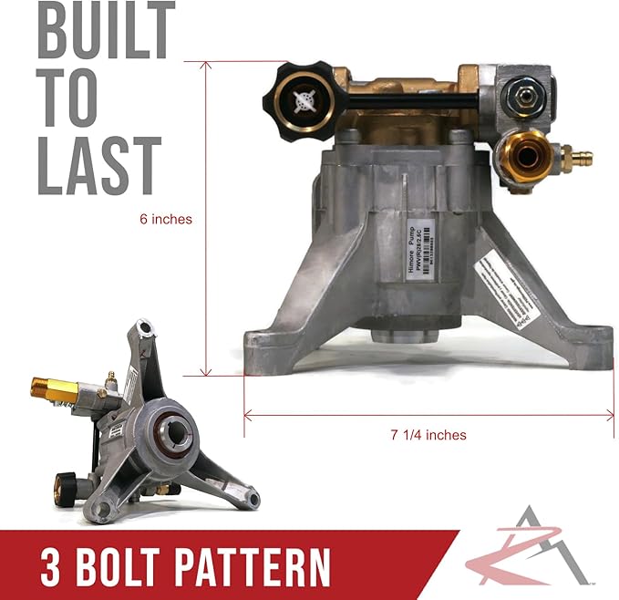 3100 PSI Power Pressure Washer Water Pump & Spray Kit Replacement for Husky HU80432 HU80432A