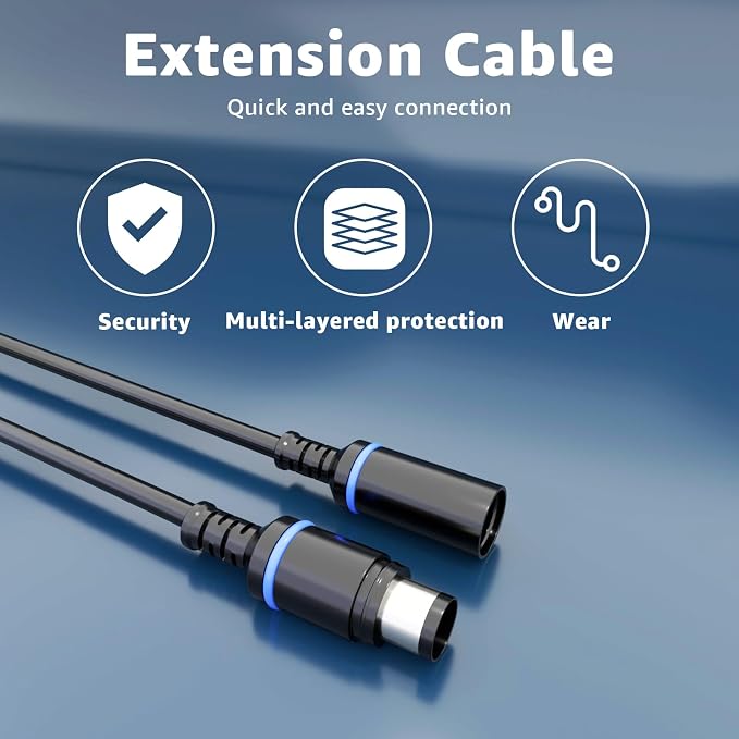 Extra Long 20Ft Extension Cable DC 8mm Power Cord to Connect Solar Panels to Each Other Or Can Be Used to Connect Panels,Compatible with Goal Zero Yeti for Solar Generator Portable Power Station