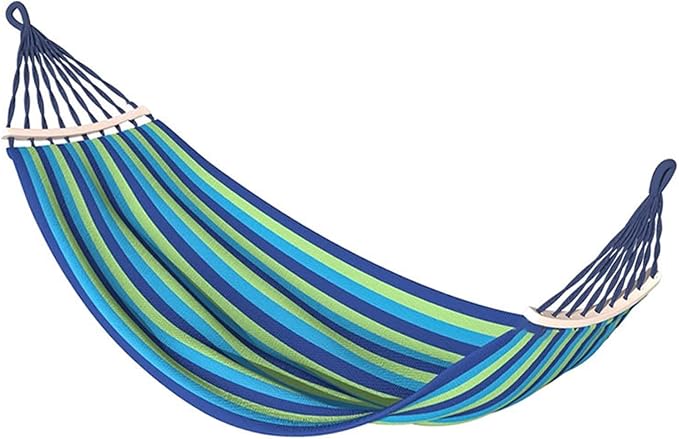 YSUEFIJO Comfortable Hammock for Outdoor Use, Portable Hanging Hammock for Garden, Patio, Or Backyard, Hammock with Adjustable Straps, Relaxing Hanging Hammock for Reading Or Lounging