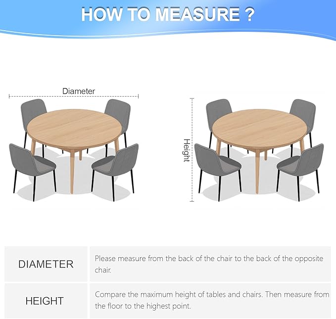 Round Patio Furniture Set Cover, Patio Table Cover Waterproof, Heavy Duty Outdoor Table and Chair Set Cover,Outdoor Furniture Covers for Patio Furniture, 84"Dia x 28"H, Black