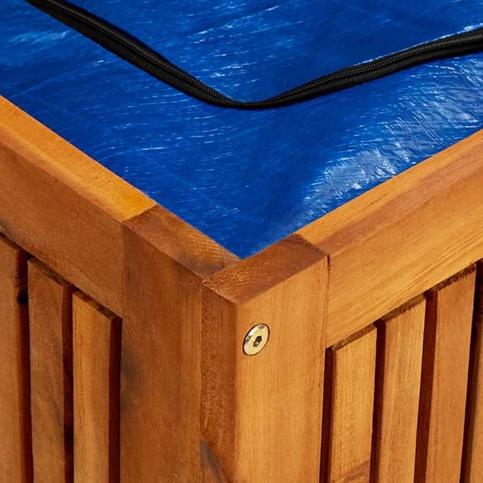 Solid Wood Outdoor Storage Bench,Solid Acacia Wood Garden Deck Box Patio Storage Box with Liftable Top Outdoor Wooden Storage Container for Patio,Backyard,Poolside, 68.9"x31.5"x29.5"