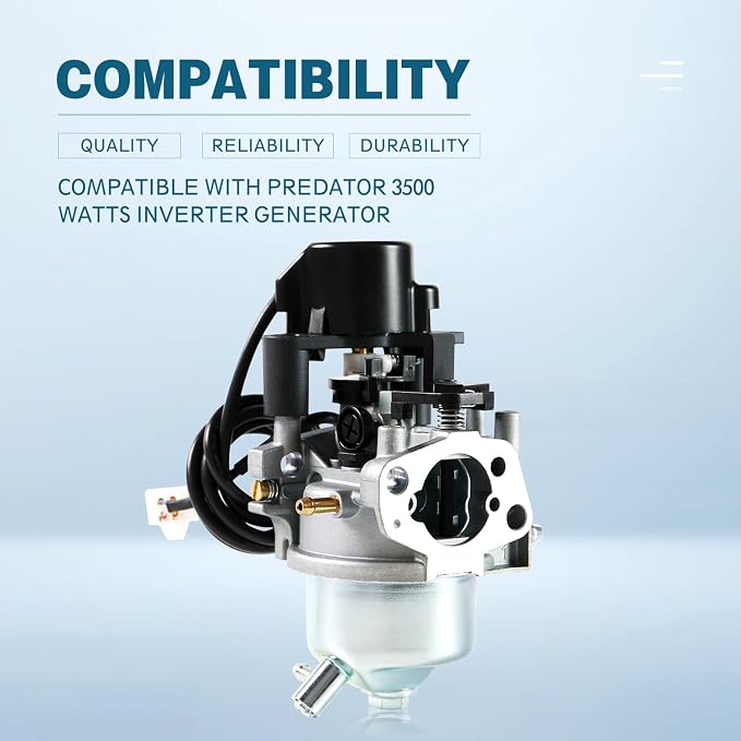 Carburetor Compatible with Predator 3500 Watts 3500W Inverter Generator 63584 with Air Filter Spark Plug Carb