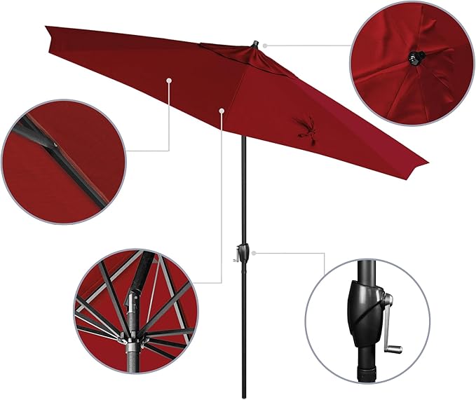California Umbrella 9' Rd Aluminum Patio Umbrella