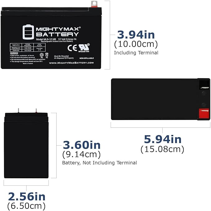 Mighty Max Battery 12V 9AH SLA Replacement Battery for Generac Portable Generator GP7500
