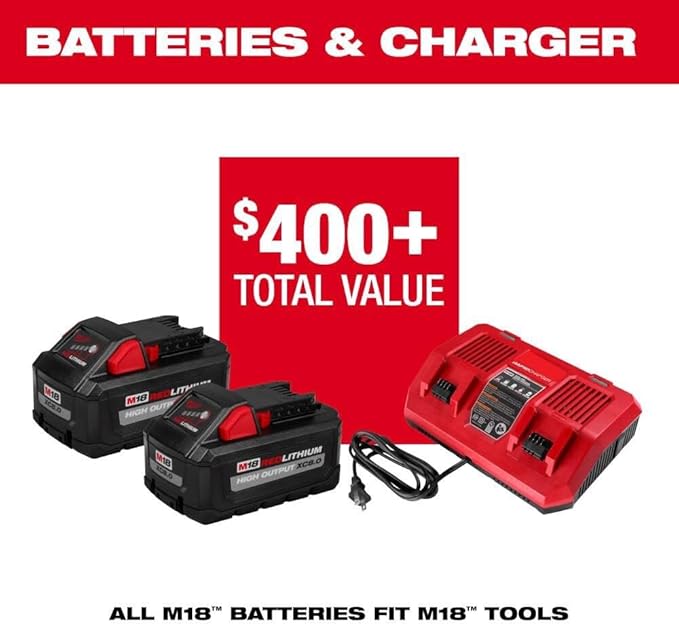 for Milwaukee.v M18 Fuel 17 inch Dual Battery String Trimmer Kit + TPT Premium cart