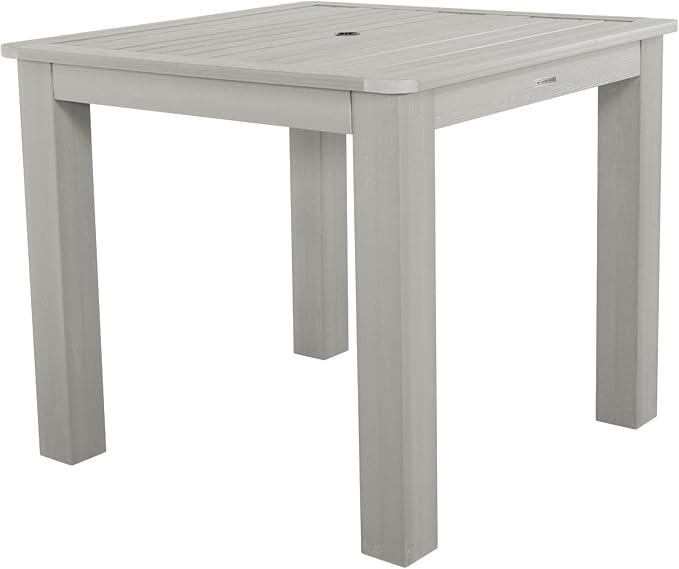 highwood Weatherly 5 Piece Square Counter Height Outdoor Dining Set, Harbor Gray