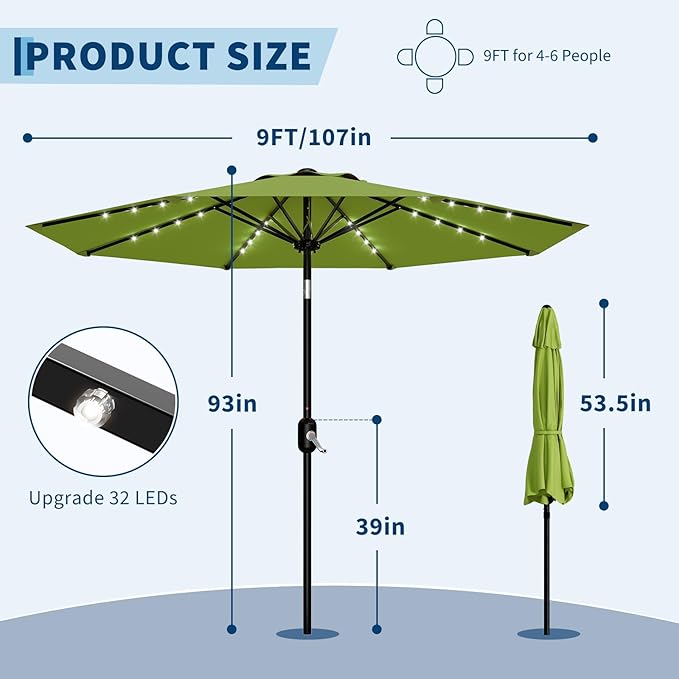 GarveeLife patio umbrella