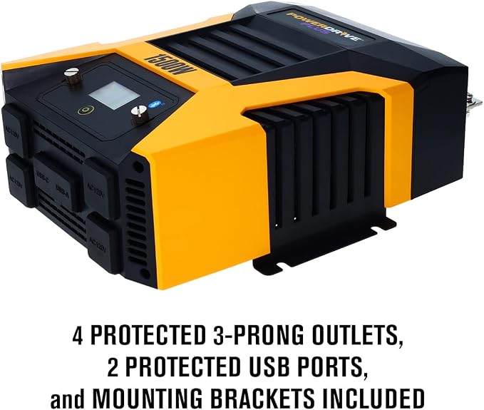 PowerDrive Plus PWD1500P 1500 Watt Power Inverter with Bluetooth(R) Wireless Technology and Remote Control