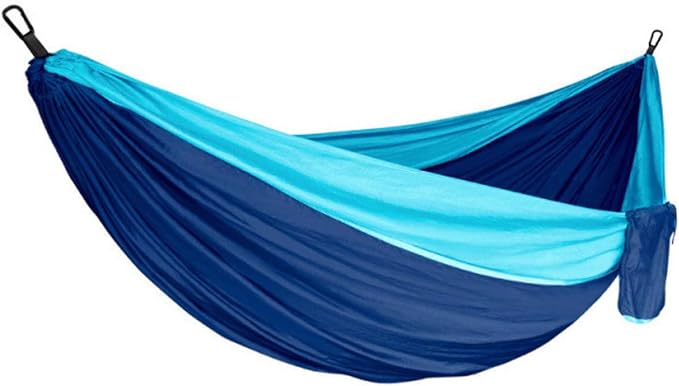 Outdoor Hammock, Double Camping Hammock with Tree Straps and Carabiners, Portable Hammock for Backpacking Beach Patio Garden Yard Camping Accessories