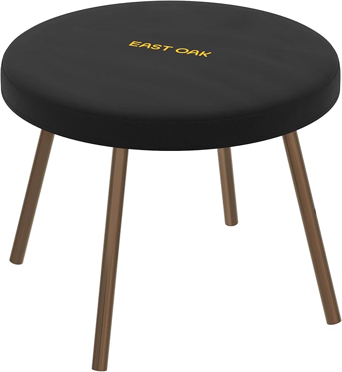 East Oak Patio Furniture Set Cover, Outdoor Large Coffee Table Cover with 600D Heavy-Duty Fabric, Waterproof, Dustproof and All-Weather Resistant (23.6''L x 23.6''W x 4''H, Black)