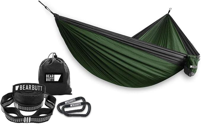 Bear Butt Double Camping Hammock and Bear Butt Kodiak Hammock Straps Bundles.