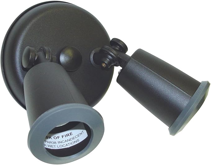 Nuvo Two Light Outdoor Flood Light with Adjustable Swivel-8.75 Inches Wide, Bronze