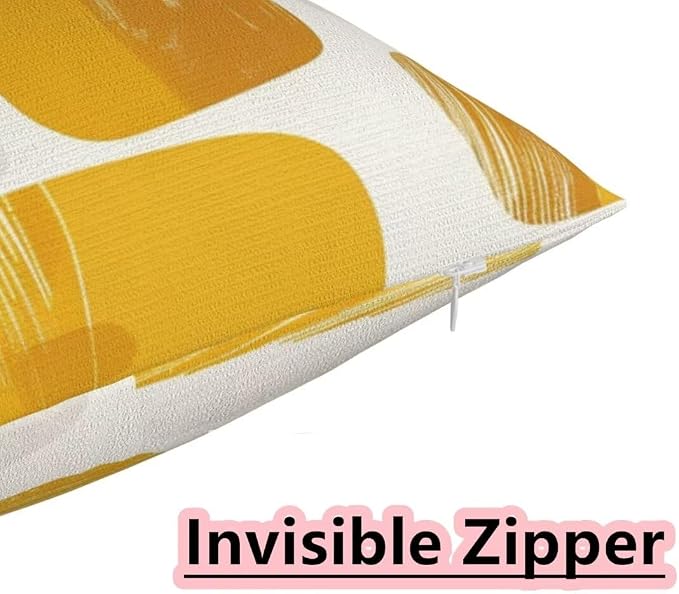 Outdoor Pillows Waterproof Set of 2 Outdoor Pillow Covers 20x28 Inch, Orange Throw Pillows Modern Pillow Covers, Summer Garden Decorative Pillows Outdoor Pillows for Patio Furniture Home Decor -hs307