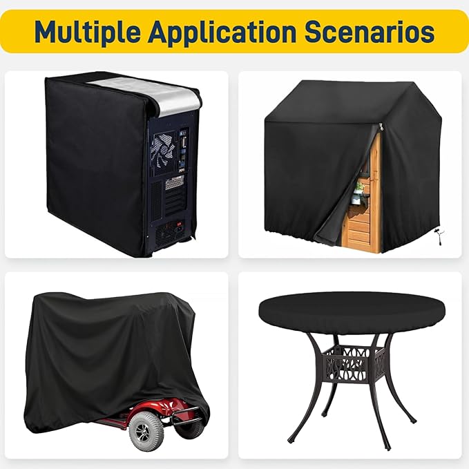 Custom Size Dust Cover, Tailor-Made Water/ Rust-Proof Cover for Patio Furniture Equipment Tools Rv Trailer, Outdoor AC Protection, Bespoke Non Standard Size Table Chair Cut-to-Fit Car Boat Protector