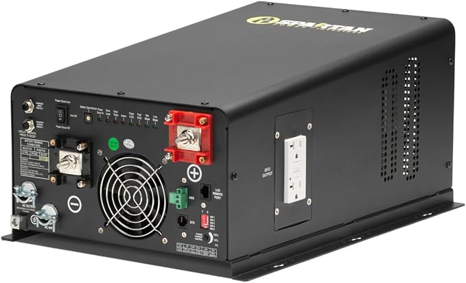 Spartan Power Inverter Charger 6600 Watt 48V to 120V or 240VAC Pure Sine Wave SP-IC6648