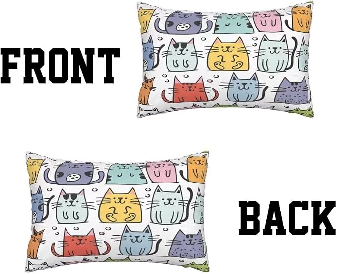Outdoor Pillows Waterproof Set of 2 Outdoor Pillow Covers 16x24 Inch, Cute Throw Pillows Rectangle Cat Pillow Covers, Garden Decorative Pillows Outdoor Pillows for Patio Furniture Car Home Decor-hs417