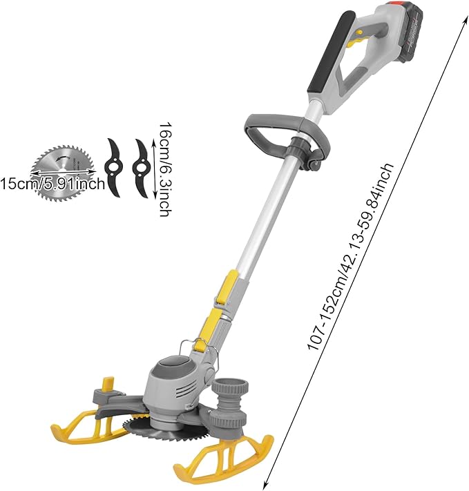 Cordless Weed Wacker,Electric Grass Trimmer,Lightweight Edger Trimmer,Mini-Mower for Lawn Care and Yard Work